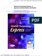 Test Bank For Medical Terminology Express A Short Course Approach by Body System 2nd Edition Download