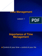 Time Management: Lesson 1