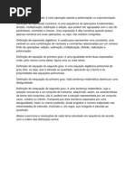 Trabalho de matemática