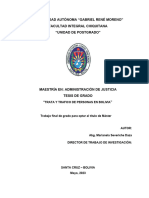 Trabajo Final de Grado - Trata y Trafico de Personas en Bolivia