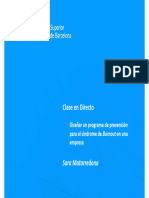 IEAD - Diseñar Un Programa de Prevención para El Síndrome de Burnout en Una Empresa