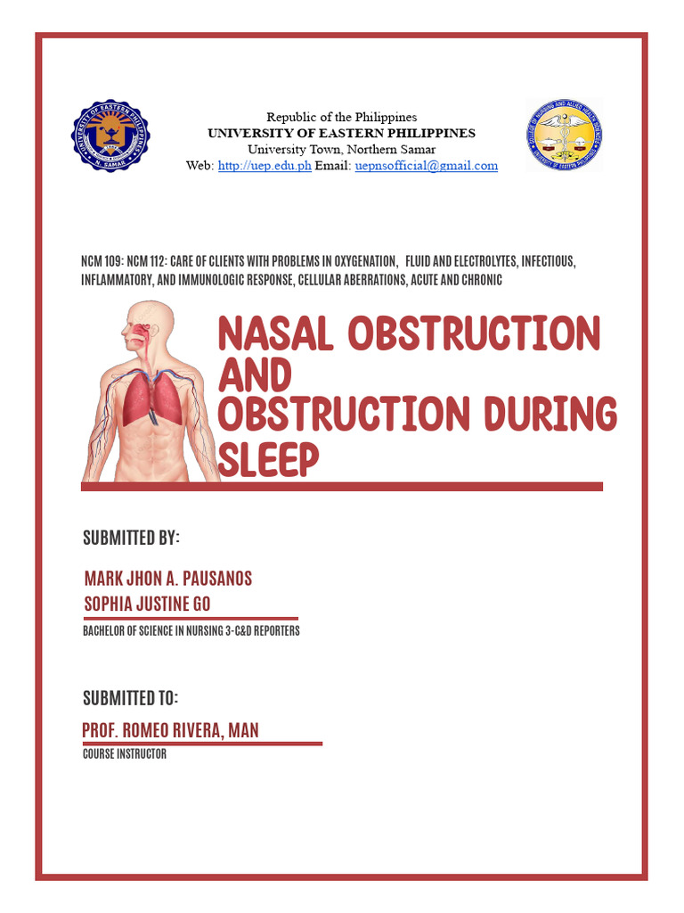 Nasal Obstruction and Obstruction During Sleep Pausanos and Go PDF