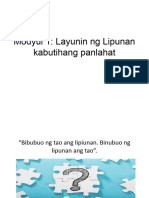 Modyul 1 Layunin NG Lipunan