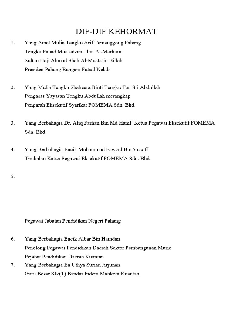 Para Hadirin | PDF
