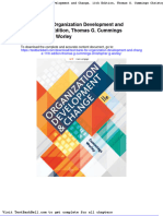 Test Bank for Organization Development and Change 11th Edition Thomas g Cummings Christopher g Worley Download