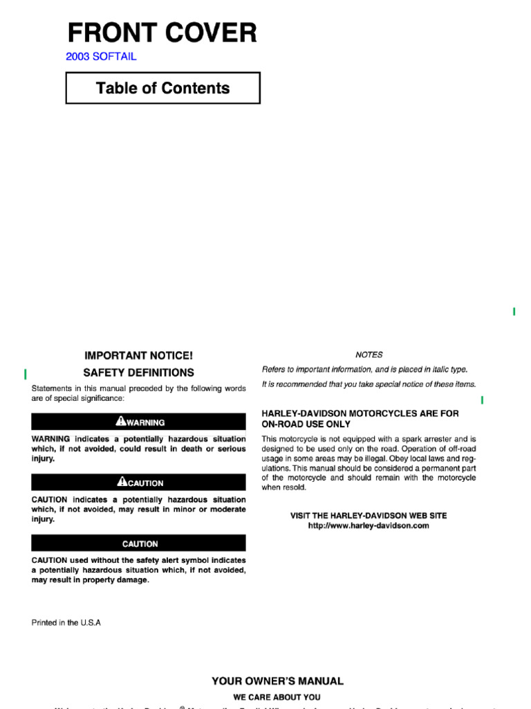 2003 HERITAGE SOFTAIL SERVICE MANUAL intelligence overview