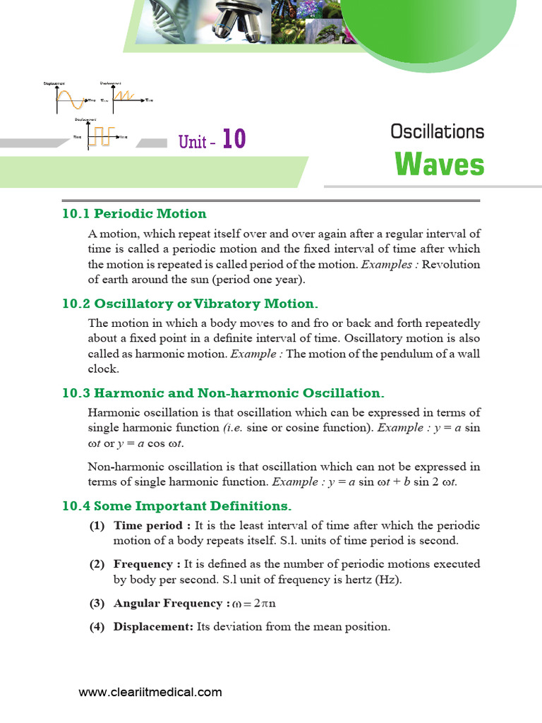 Oscillations and Waves in Physics XI | PDF | Waves | Sound