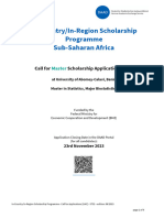 ST32 - Call For Scholarship Applications - Benin - MA - UAC