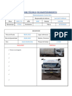 Informe de Mantto Correctivo de Camion - Baw775 - 28-01-2023