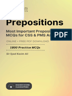 1800 Most Important Preposition MCQs For CSS and PMS Aspirants - Answer - 12