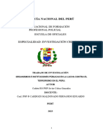 Organismos e Instituciones Que Luchan Contra El Terrorismo en El Perú