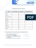 PDF (Texts) - English 4 - Unit 5 - Lesson 3 - Finding The Meaning of Unfamiliar Words Using The Dictionary and Other Resources - Drills