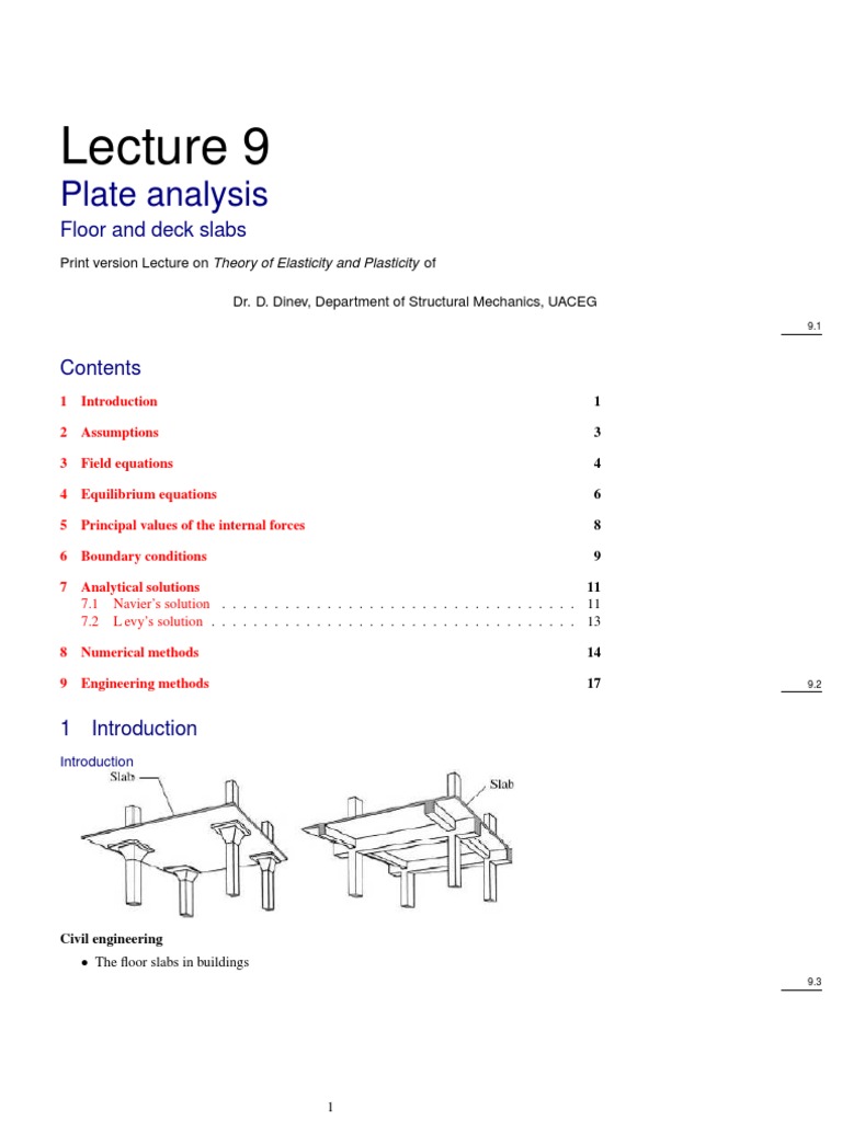 Simply Supported Plate Analysis | PDF | Mechanics | Theoretical Physics