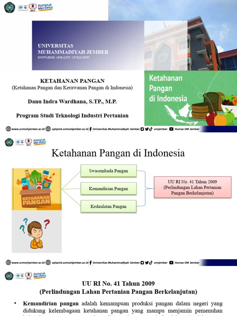 Ketahanan Pangan Dan Kerawanan Pangan Di Indonesia | PDF