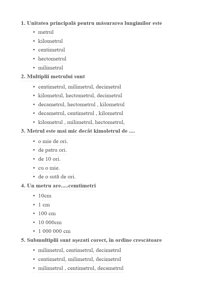test metrul | PDF