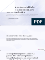 El Papel de Los Jueces Del Poder Judicial de La Federacion y Su Relacion Con La Etica