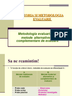 Curs 10 11 TEORIA SI METODOLOGIA EVALUARII Pipp