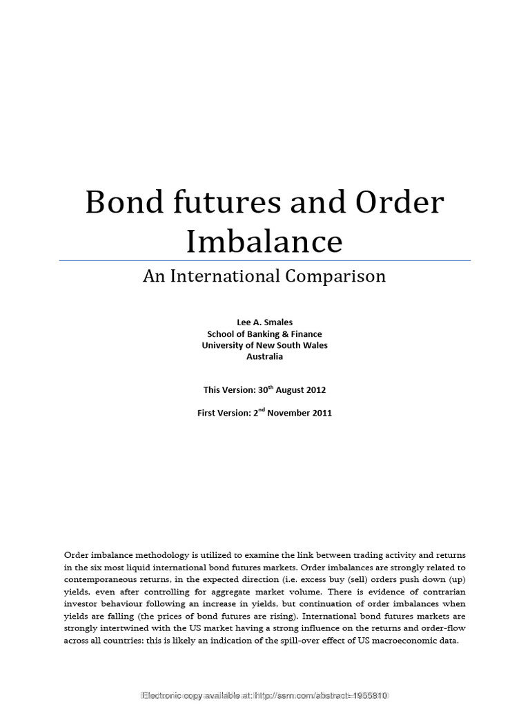 bond-futures-and-orderflow-imbalance-pdf-bonds-finance-futures
