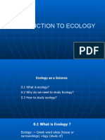 Introduction To Ecology