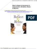Test Bank For Reflect Relate An Introduction To Interpersonal Communication 5th Edition Steven Mccornack Kelly Morrison Download