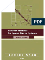 Yousef Saad Iterative Methods for Sparse Linear Systems 2003