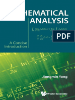 Jiongmin Yong - Mathematical Analysis - A Concise Introduction-World Scientific Pub Co Inc (2020)