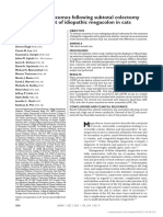 Evaluation of Outcomes Following Subtotal Colectomy For The Treatment of Idiopathic Megacolon in Cats