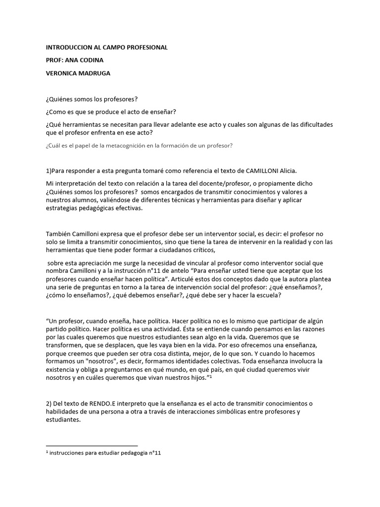 Rol del Profesor en la Enseñanza Actual | PDF | Enseñando | Maestros