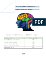 Examen Final - Procesos Cognitivos 2 Superiores