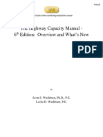 The Highway Capacity Manual - 6 Edition: Overview and What's New