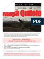 Maya Quilolo Workshop