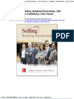 Test Bank For Selling Building Partnerships 10th Edition Stephen Castleberry John Tanner 2 Download