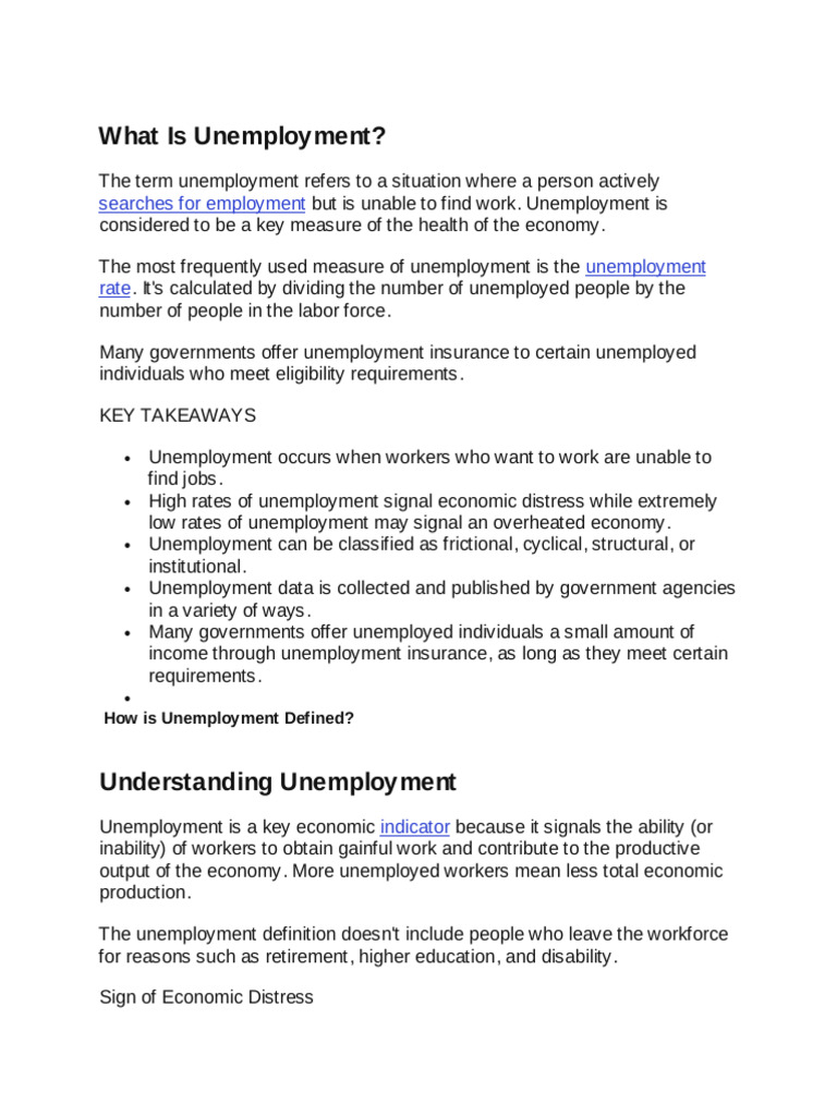 Unemployment PDF