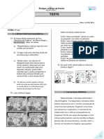 3º B - Teste 4 - 2023 Língua Portuguesa e Interpretação - 6º Ano
