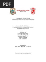 LEGAL RESEARCH – FINAL EXAM (Section 1H Group 4)