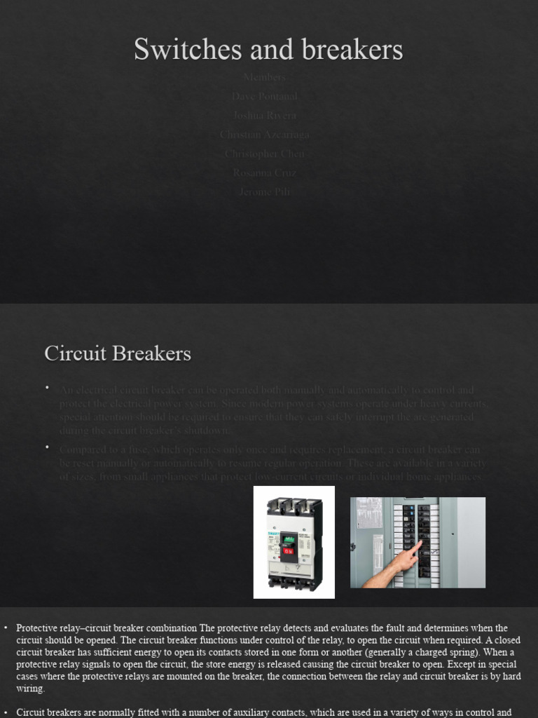 Types and Functions of Circuit Breakers | PDF | Science & Mathematics ...