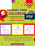 Cool Dragons and Dinosaurs Coloring Pages