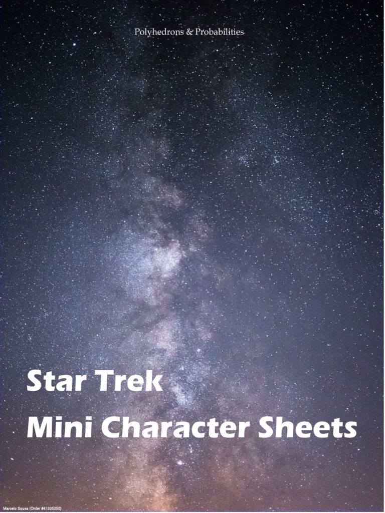 Star Trek Adventures Mini Character Sheets | PDF