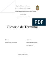 Glosario de Términos, Alumna. Cardenas Bleiyir. Comercio Internacional