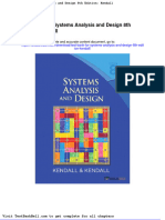 Test Bank For Systems Analysis and Design 8th Edition Kendall Download