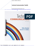 Test Bank For Technical Communication Twelfth Edition Download