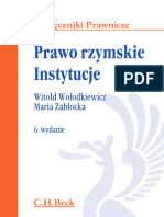 Witold Wołodkiewicz, Maria Zabłocka - Prawo Rzymskie. Instytucje