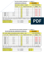 Rol de Partidos de VOLEIBOL - Archivo