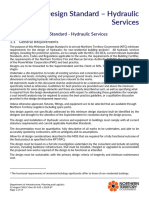 Hydraulic Services Design Standard