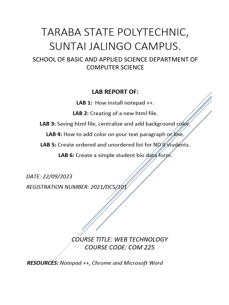 Lab Practicals | PDF | Html Element | Computer File