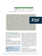Cerebrospinal Fluid (CSF) Analysis