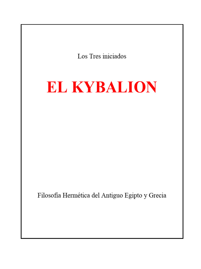 Kybalion | PDF