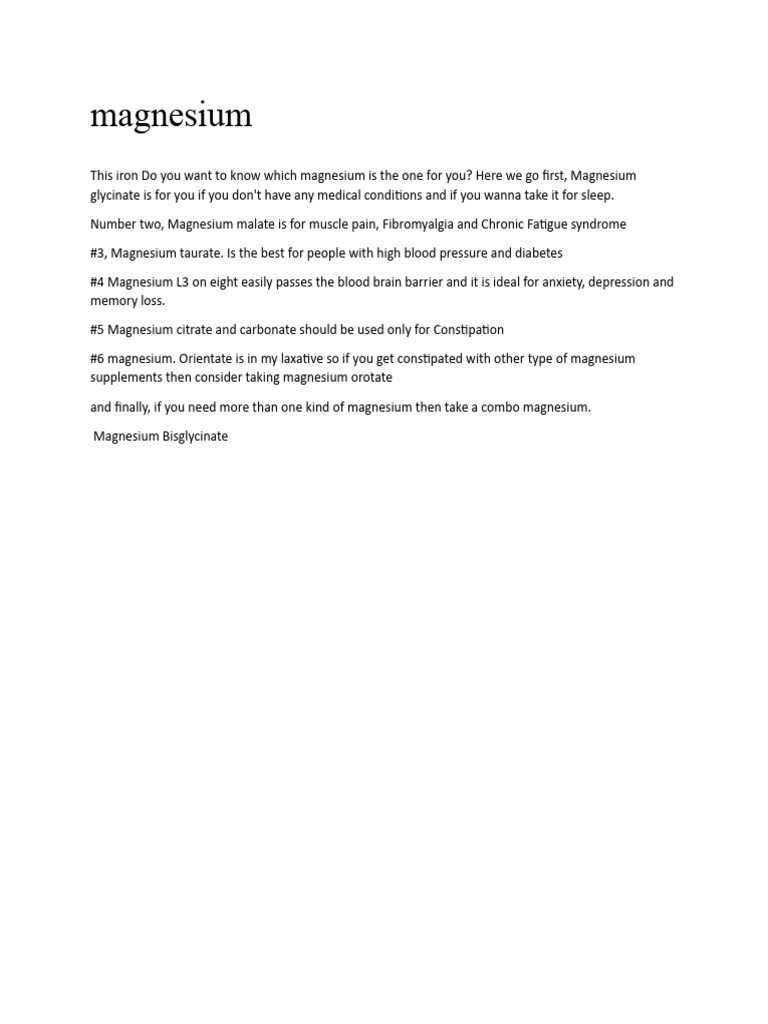 Magnesium PDF