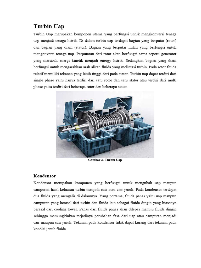 Desain Efisien Turbin Uap dan Kondensor | PDF | Sains & Matematika ...