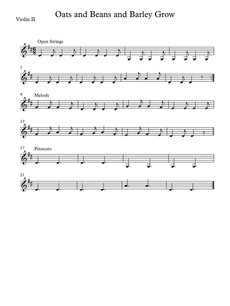 Oats and Beans and Barely Grow Violin II 20211024 1551 Violin